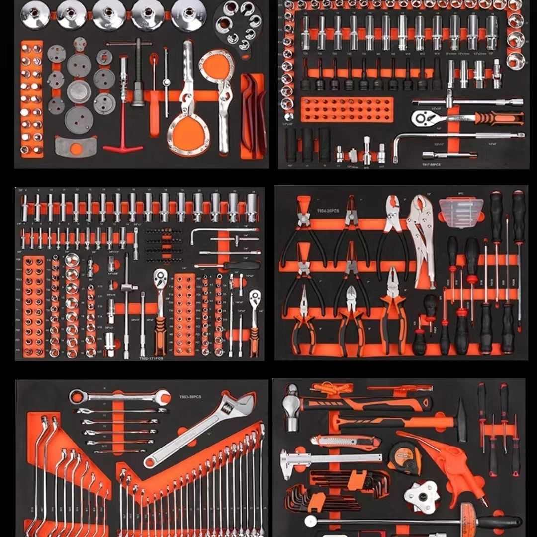 463件396件421件套七层重型维修工具车工具柜推车式工具箱多功
