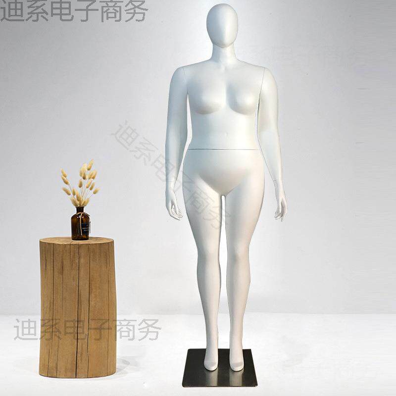 欧码女款胖模特道具展示架服装店商场橱窗人体大码模特