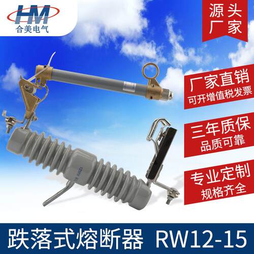 户外10KV高压跌落保险RW12-15-200A跌落式熔断器柱上令克开关