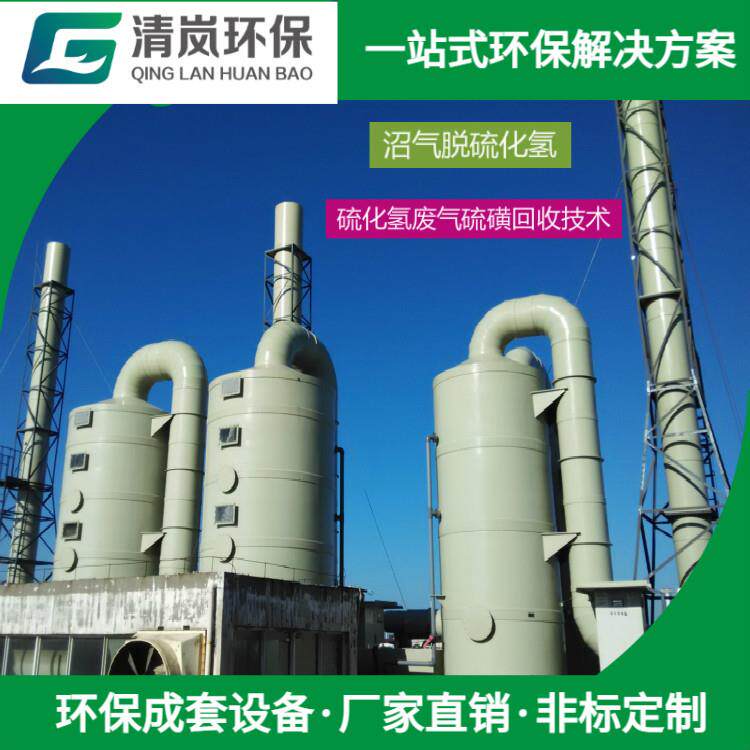 沼气脱硫设备废水废气喷淋塔处理硫化氢硫磺回收技术多介质