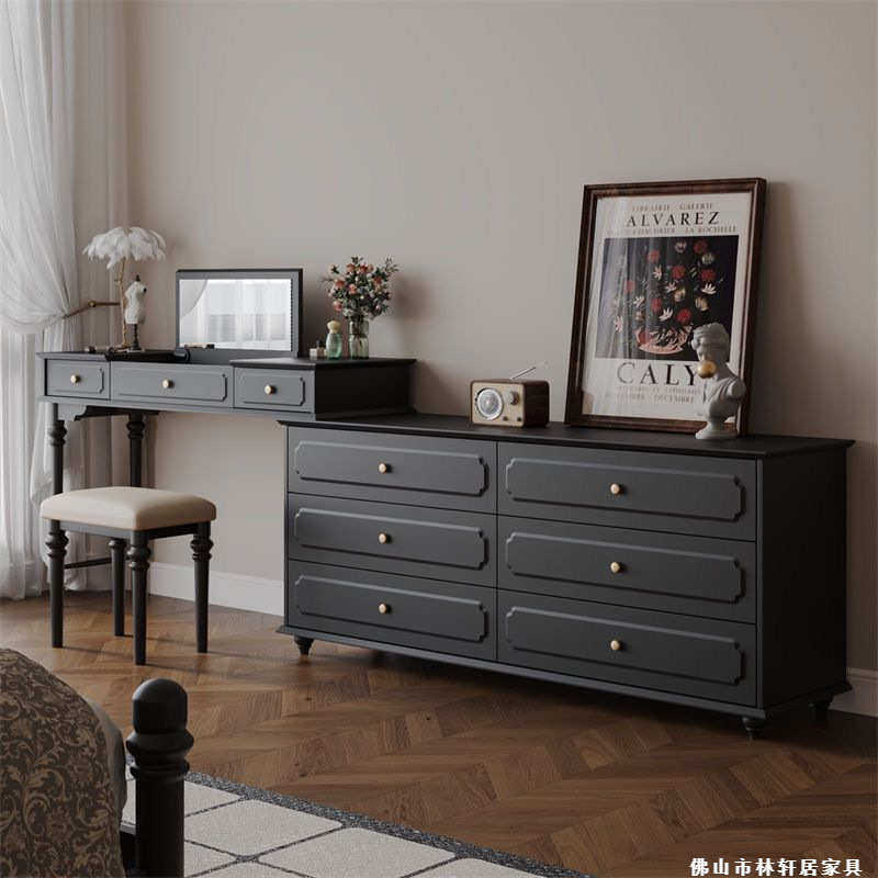 美式复古主卧床尾斗柜妆台一体美式复古主卧床尾斗柜妆台一体中古,住宅家具,梳妆台+梳妆凳,淘宝优惠券,粉丝福利购,淘宝优惠卷