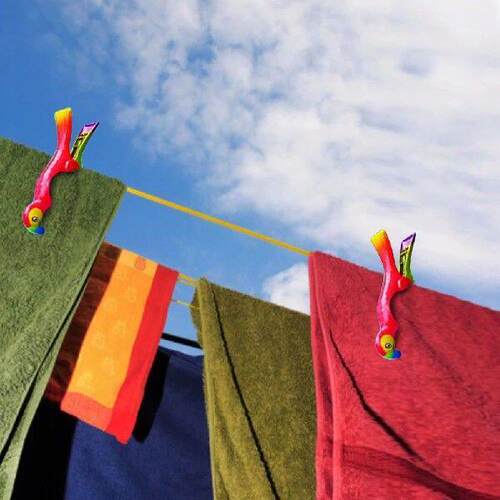 Plastic Beach Towels Clips For Sunbeds Sun Lounger Parrot