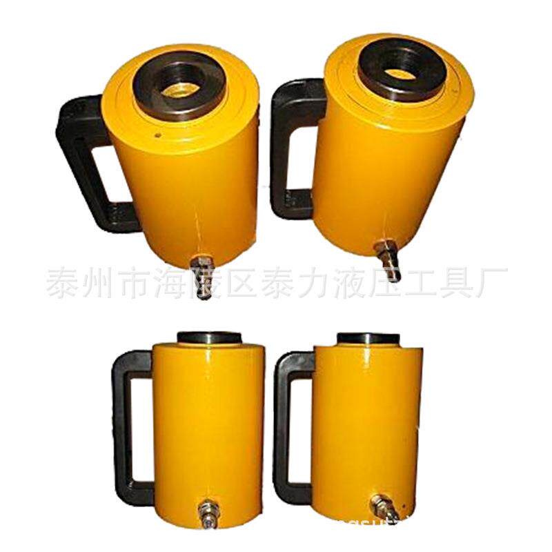 单作用千斤顶中空式液压千斤顶 电动油缸起重工具 空心柱塞液压