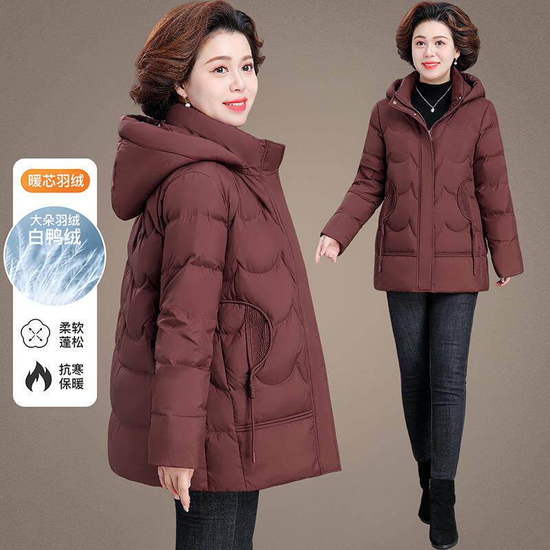 妈妈冬秋棉服外套98721525中高端洋气新款中老阔年女冬时尚棉装袄