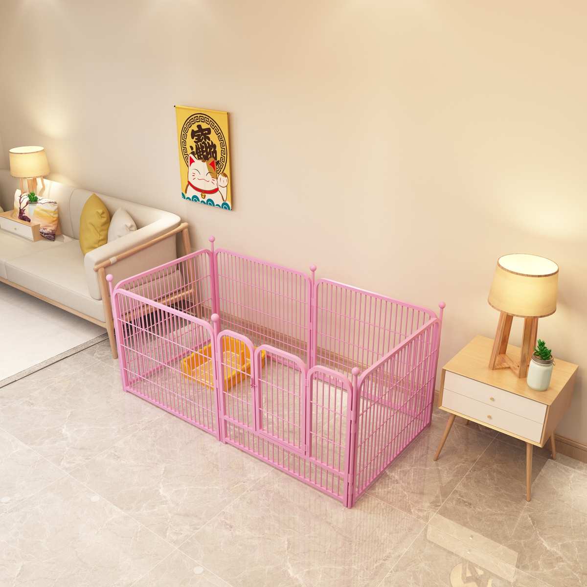 狗围栏宠物狗狗室内狗笼子小型犬中型大型家用泰迪防护隔离栅栏式