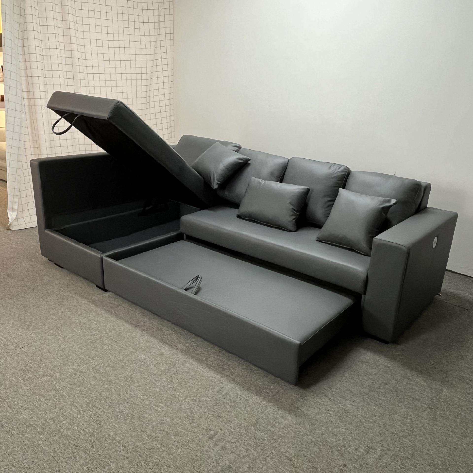 沙发床两用可折叠客厅多功能带贵妃收纳小户型科技布沙发床两用