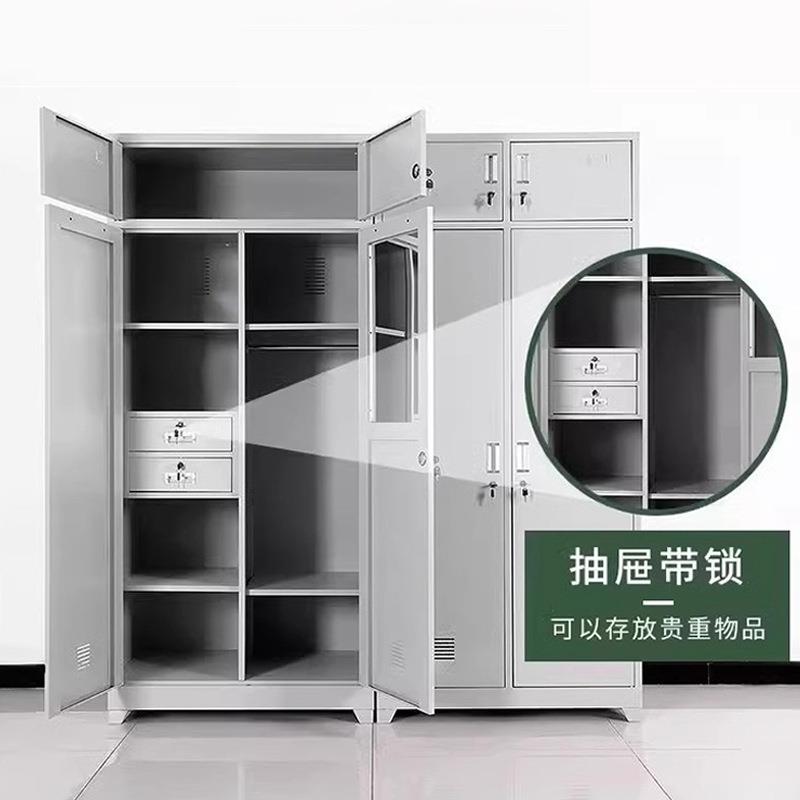 制式单人床高低双人床加厚钢制上下铺员工钢制床铁架床学校内务柜