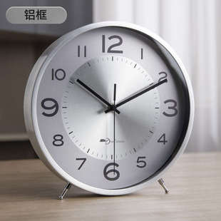 坐摆放26x8座钟石英轻钟钟表台式 台面家用现代客厅摆件奢简约桌面