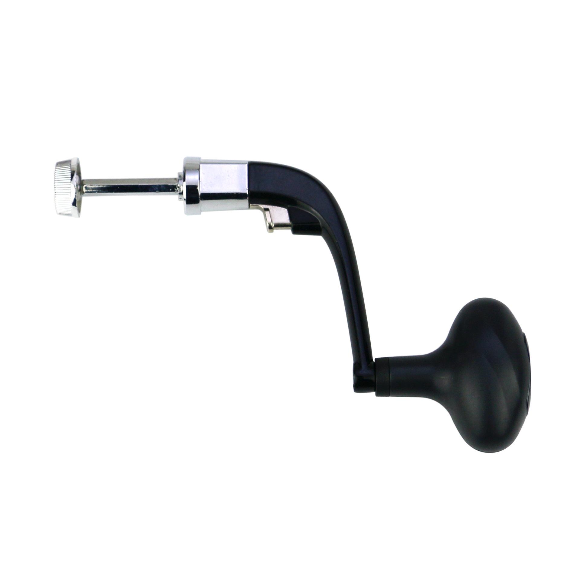 全金属摇把渔轮摇臂一键折叠鱼线轮握把纺车轮把手渔具配件软胶把