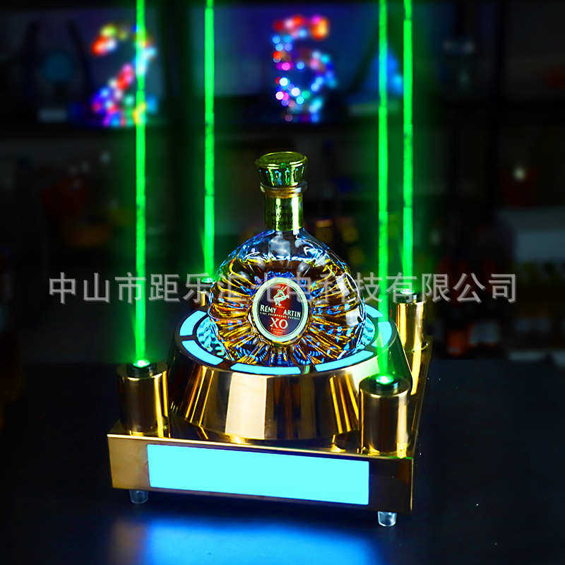 酒吧KTV发光酒座香槟酒座洋酒底座不锈钢酒架XO酒座红酒底座酒架
