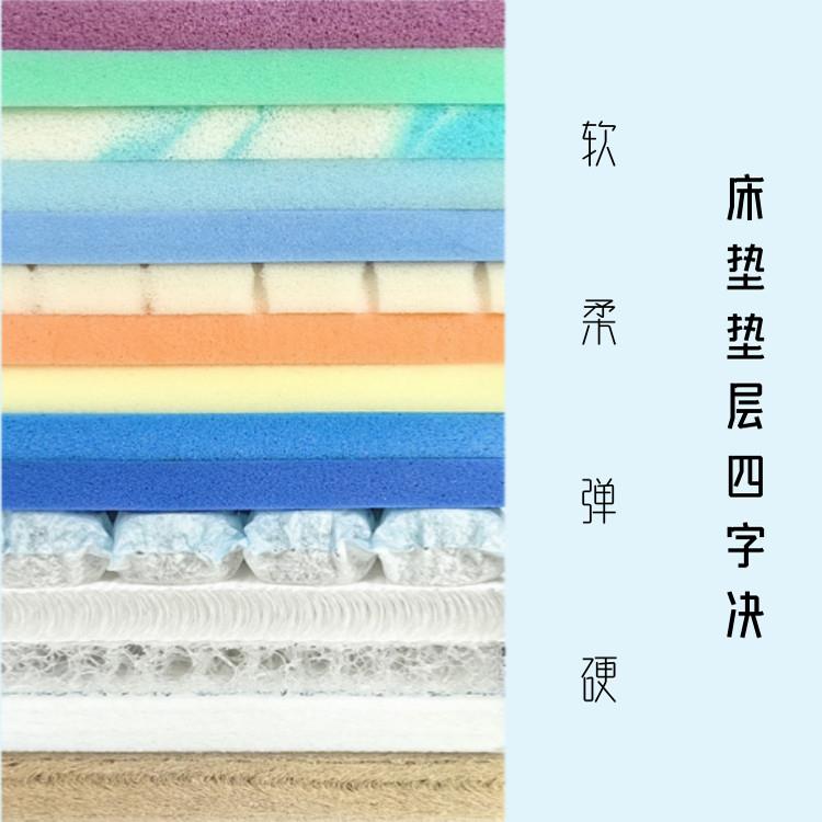 生物基小蓝垫亲肤海绵薄垫床垫填充层亲乳棉乳胶棉紫色记忆棉软垫