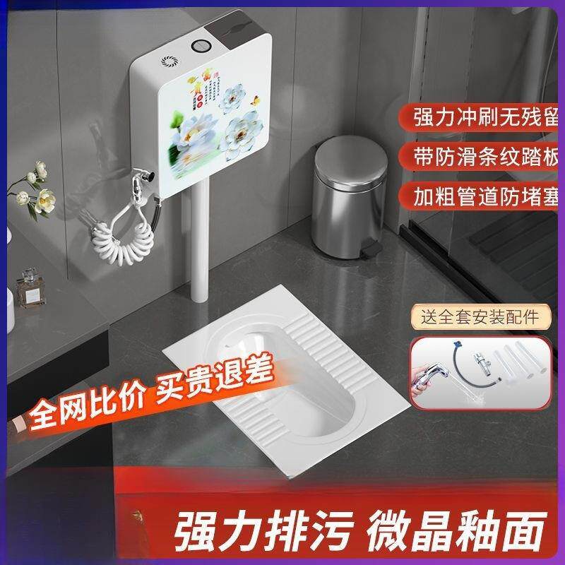 蹲坑大号特大号蹲便池蹲家用水箱便器大便卫生间便器卫生间大便器