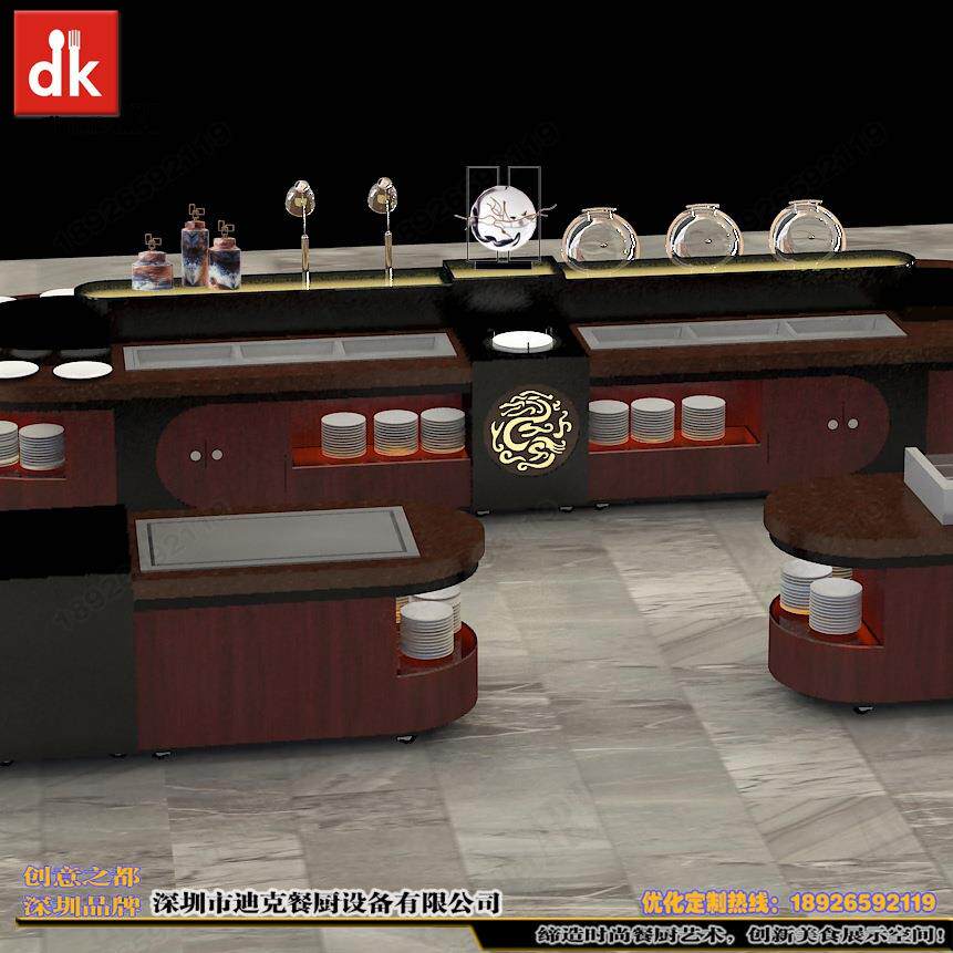 酒店餐厅自助餐台设计制作图片大全