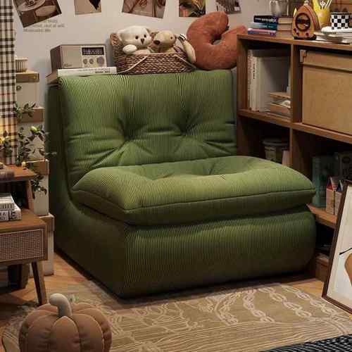 懒人发家用卧椅FVB阳台休闲沙发椅单人简约现代室客厅灯芯沙绒小