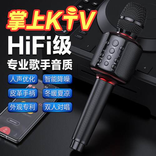 无线蓝牙麦克风话筒音响一体全民唱歌K歌家用掌上KTV儿童卡拉OK