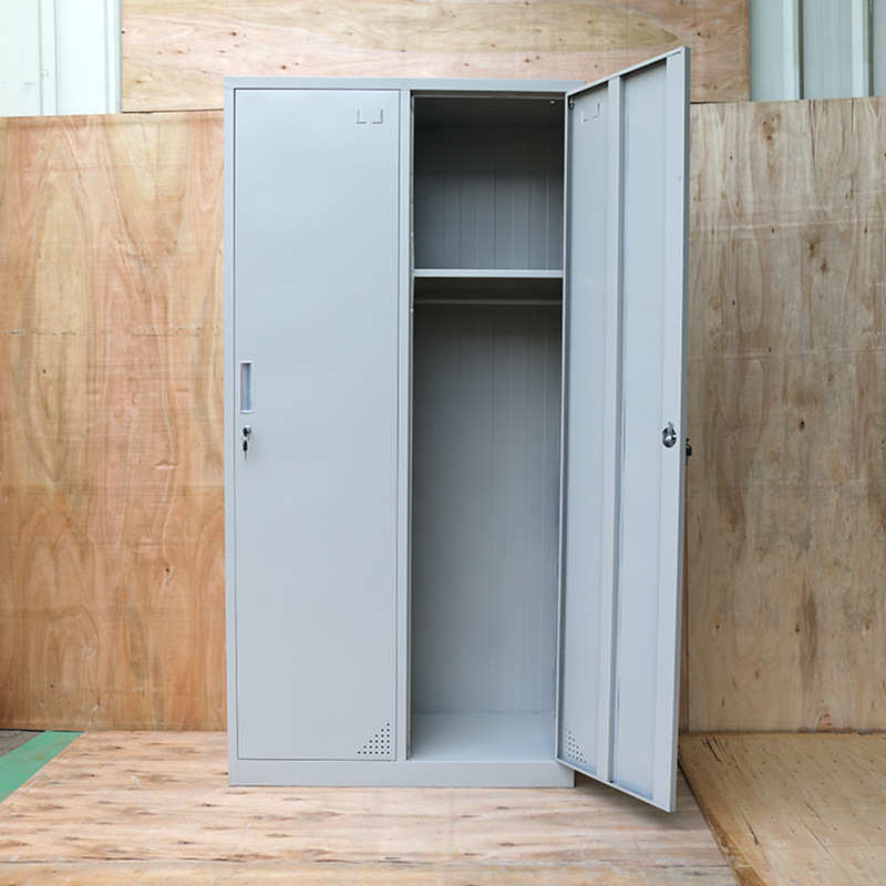 工厂铁皮学校加厚柜子衣柜学生宿舍款工多功能更衣柜宿舍两门
