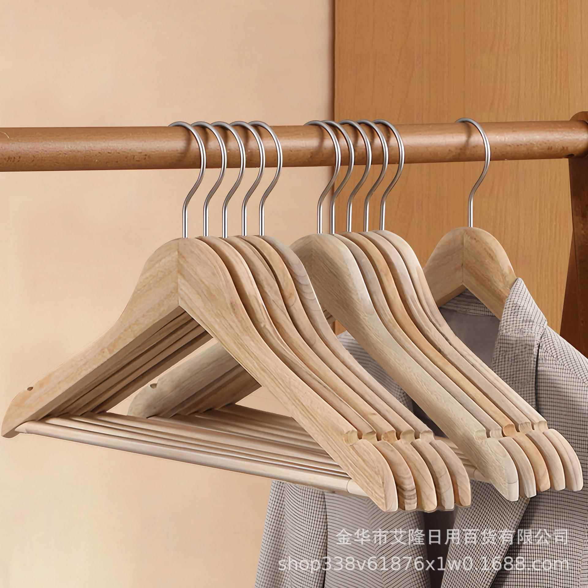 香樟木衣架西服西装无漆实木衣挂家用酒店无痕木质衣撑子防霉防虫