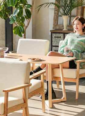 主题咖啡餐厅奶茶店桌椅组合火锅甜品店清吧书吧休闲洽谈卡座沙发