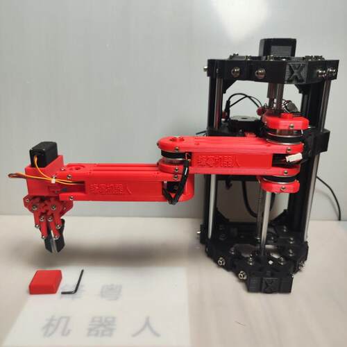 scara机械臂开源步进电机/精度高/逆解/示教/上位机带视觉/3D打印