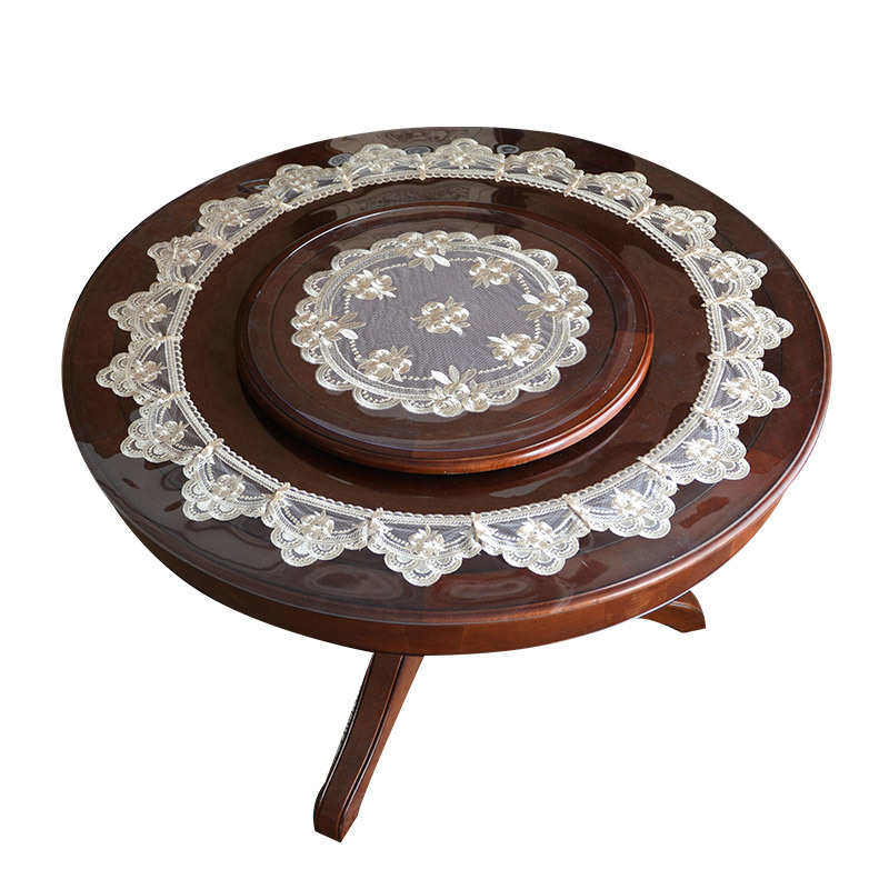 圆桌桌布防水防油免洗桌垫PVC圆形餐桌垫防烫软玻璃家用蕾丝台布,居家布艺,椅套/椅垫,淘宝优惠券,粉丝福利购,淘宝优惠卷