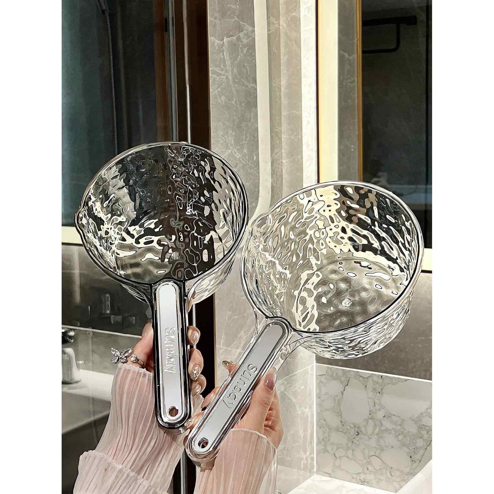 水瓢勺家用摔不破加深加厚长柄厨房大号水勺透明塑料洗头勺子舀,厨房/烹饪用具,水舀/水瓢,淘宝优惠券,粉丝福利购,淘宝优惠卷