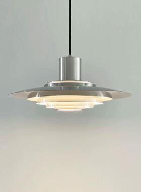 丹麦设计师p376飞碟饭厅吊灯现代简约北欧铝材饭厅多层餐桌吧台灯