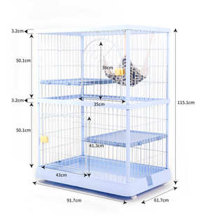 猫室内一体笼自由空间大号猫家用三层cy逸笼子猫咪创超大