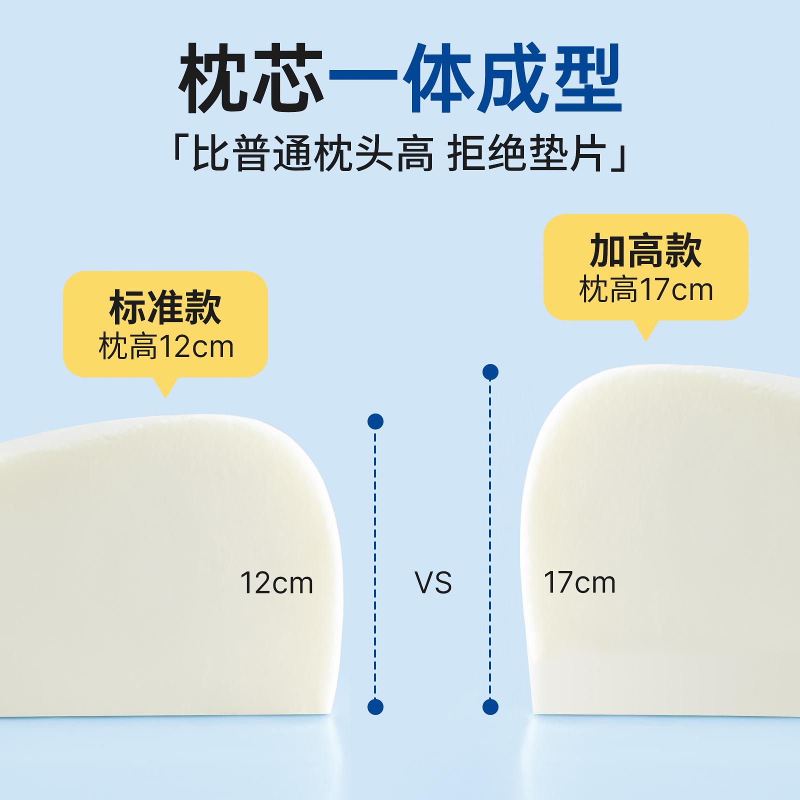记忆棉枕头高枕胖子专用加厚加高不塌陷护颈椎助睡眠成人睡觉睡眠