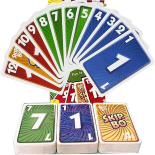 Skip-BO Card Games Card sequencying Family Game for Ages +7