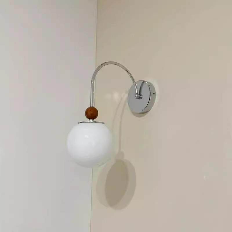 珍珠壁灯床头灯法式奶油风主卧室墙灯简约楼梯客厅背景墙装饰灯具