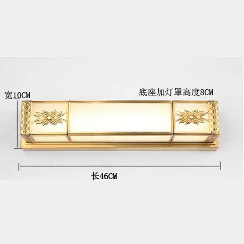 新中式全铜门前灯入户壁灯卧室梳妆台阳台LED灯背景墙镜前灯