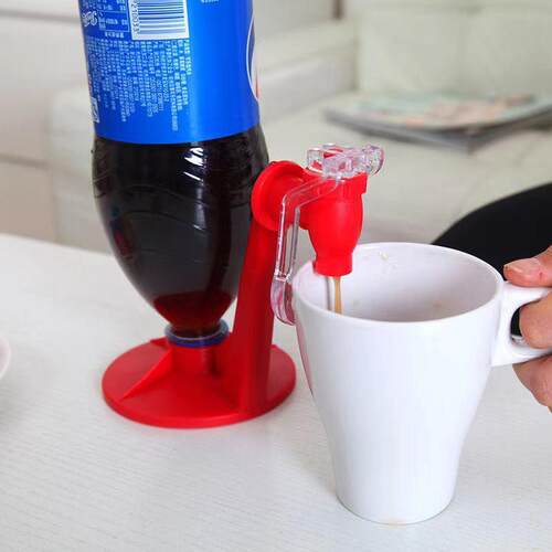 Inverted cola bottle water dispenser beverage switch water d