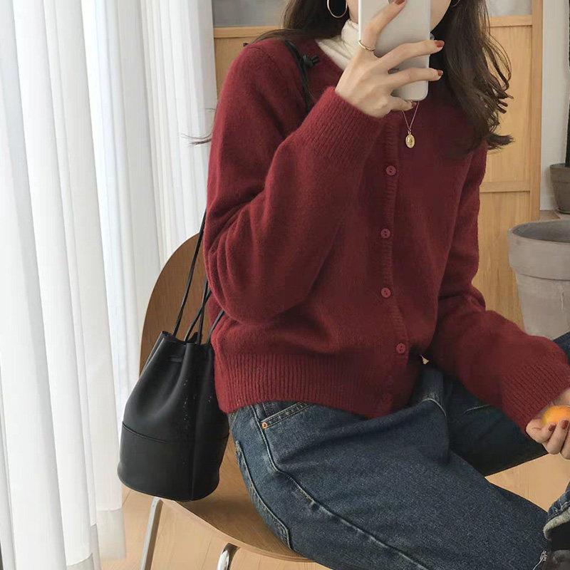 针织开衫外套女春秋2025新款宽松韩版洋派慵懒毛衣修身短款上衣女