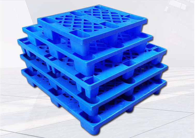 4月16日临沂现货一批仓库防潮垫板网格九脚塑料托盘叉车周转卡板网络拍卖公告