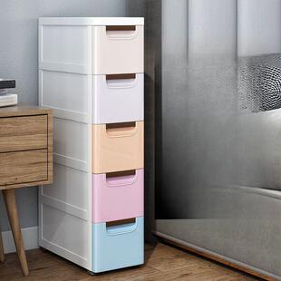 厨房缝隙多层卫生间窄储物柜置物架 37cm夹缝收纳柜子抽屉式