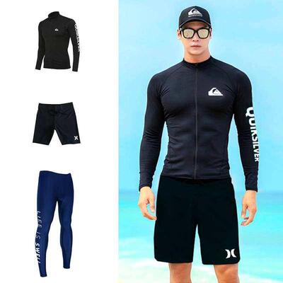 Zipper Long Sleeve Top Pants Swimsuit Diving Jellyfish Cloth