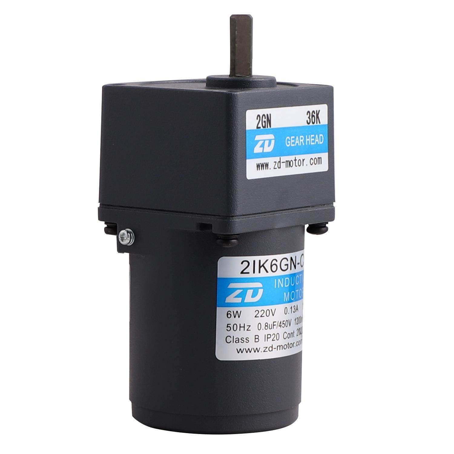 ZD中大力感6W20W马达微型德交0流齿轮减速KUN电动机应调速刹车电