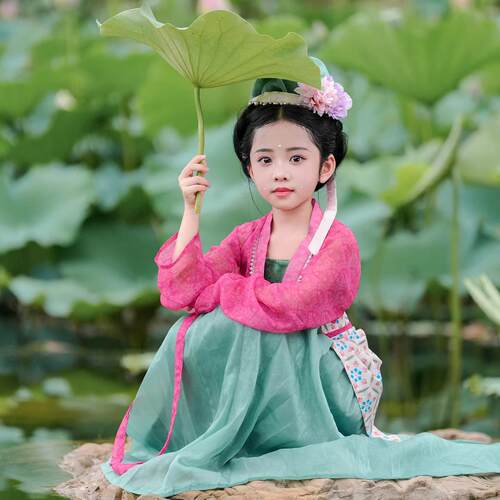 汉服女童宋制日常可穿原创中国风古装超仙儿童唐装女宝宝新款秋装