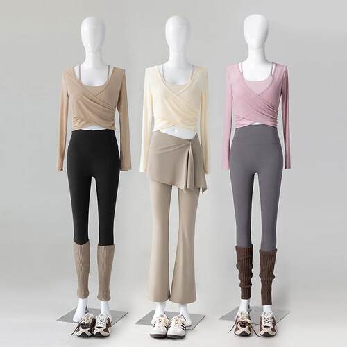 Yoga outfit women's top training fitness belt chest