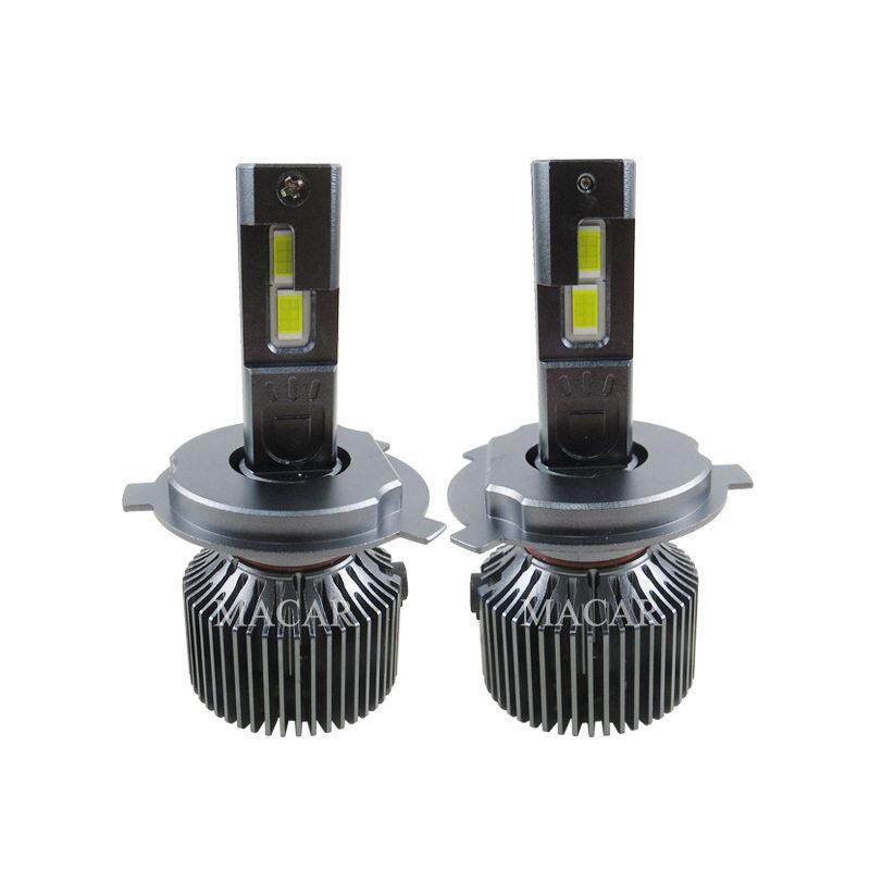 新款直销玛凯新品led汽车大灯双铜管120W大功率32000流明前照灯近