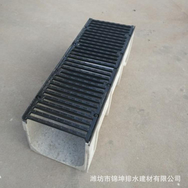 道路建设树脂混凝土排水沟球墨铸铁成品排水沟排水U型沟体可过车