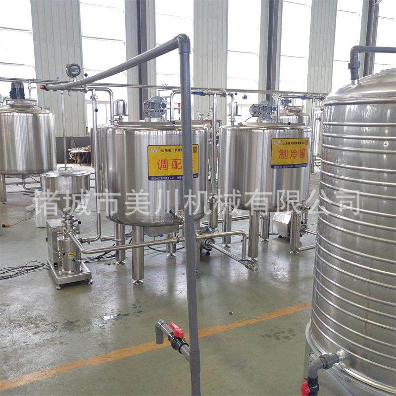 装汽水饮料灌装设备小型巴氏酸奶生产设备袋装酸奶加工生产线