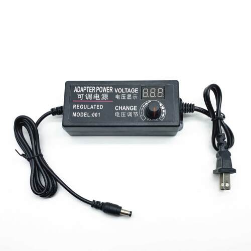 3-24V可调压直流电源适配器无极调速调光3-12V5A带显示屏多用60WAI