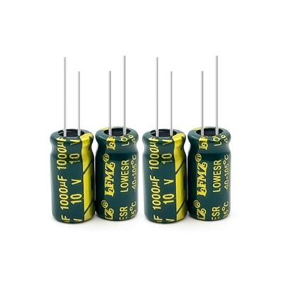 LFMZ高频低阻电解电容10v1000uf 6x12/8x9/8x12/8x14 铝电解电容