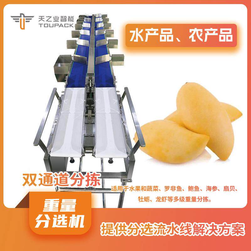 商用全自动称重分选机生蚝牡蛎分选机波士顿龙虾称重重量分选机