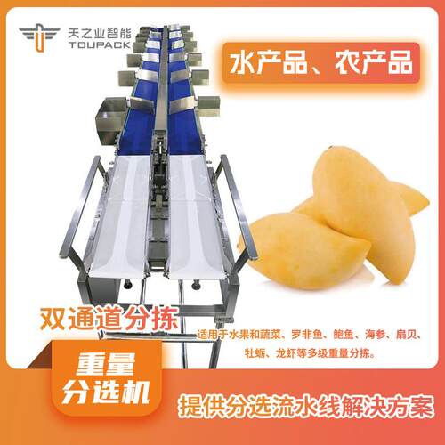 商用全自动称重分选机生蚝牡蛎分选机波士顿龙虾称重重量分选机