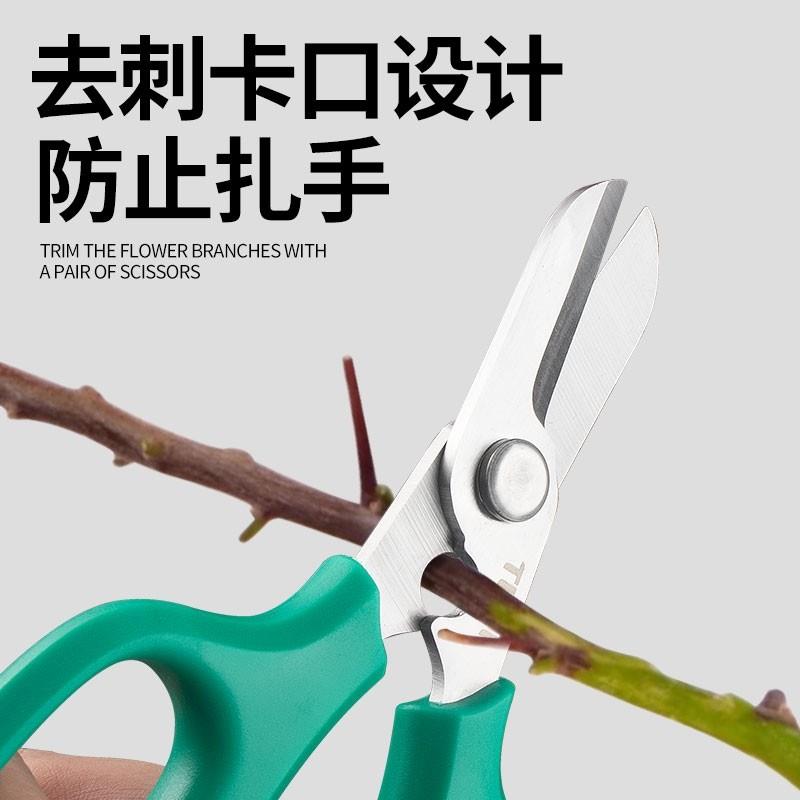 剪树枝专用剪刀花剪园艺修枝剪花艺师插花玫瑰打刺器花卉剪修花花