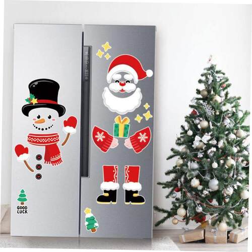 Christmas decorations Creative Cartoon Refrigerator Stickers
