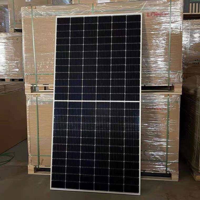LONGI隆基450w550W双玻正A级光伏板太阳能电池板光能发电板单晶硅