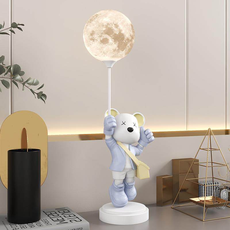 客旁SKD6117大型暴厅力熊落地灯摆件发电视柜轻奢家居装饰乔沙迁